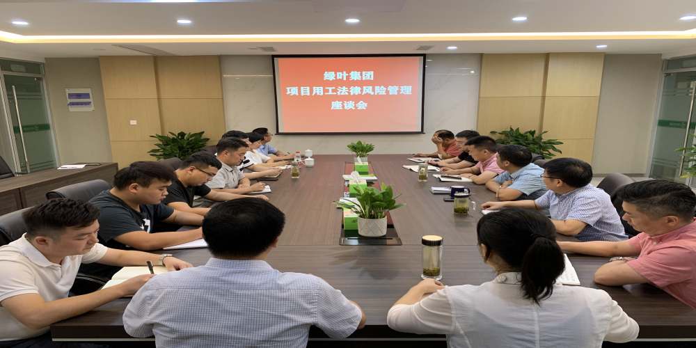 綠葉集團組織召開項目用工法律風險管理座談會