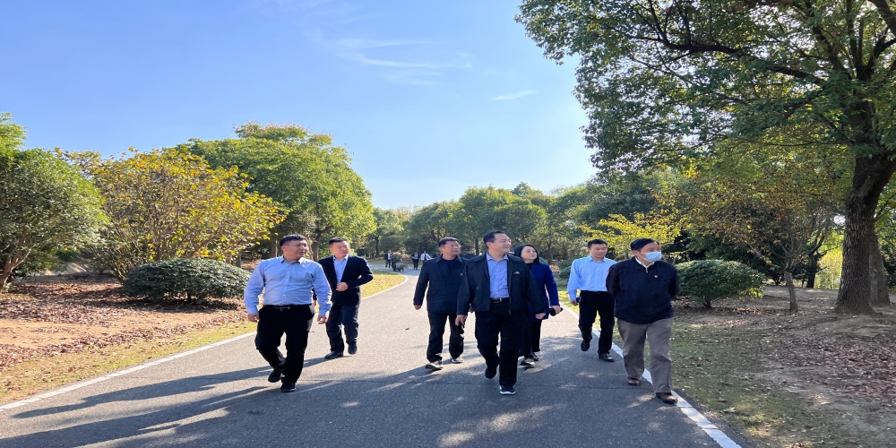 安徽省供銷社綜合業務處與省財政廳政府采購處到綠葉集團生態園開展黨支部共建活動